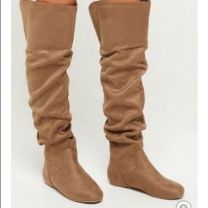 Knee length booties